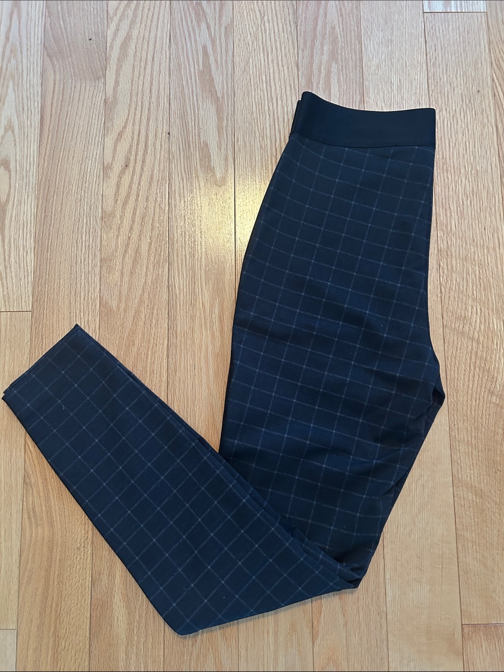 Reitmans Black and Grey Pull-On Dress Pants